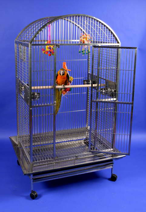 Stainless Steel Macaw Mansion XL Parrot Cage